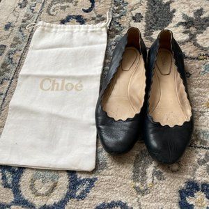 Chloe Lauren Scalloped Flat Size 35.5